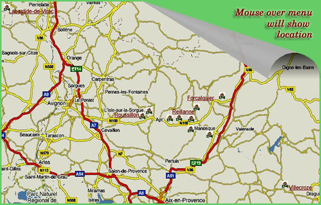 Friends in Provence map